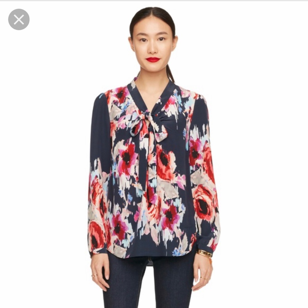 Kate Spade Hazy Reade Floral Blouse